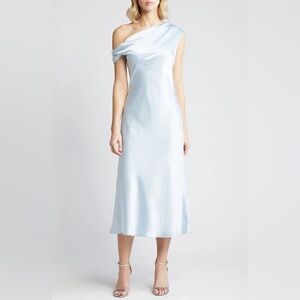 Ladies Amsale One Shoulder Satin Dress